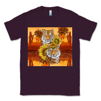 Plum tigers with scratches Classic Tee - TumblerDesignByShophia