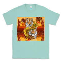 Seafoam tigers with scratches Classic Tee - TumblerDesignByShophia