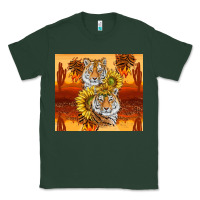 Sports Green tigers with scratches Classic Tee - TumblerDesignByShophia