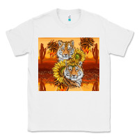 White tigers with scratches Classic Tee - TumblerDesignByShophia