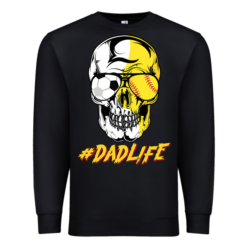 Dad Life Sugar Skull For Soccer Softball Halloween Costume Premium Sweatshirt by maiPhamDesign | Teevron