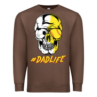 Chestnut Dad life Sugar Skull for Soccer Softball Halloween Costume Premium Sweatshirt - maiPhamDesign