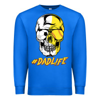 True Royal Dad life Sugar Skull for Soccer Softball Halloween Costume Premium Sweatshirt - maiPhamDesign