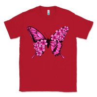 Red floral pink butterfly Classic Tee - Jasminsmagicworld