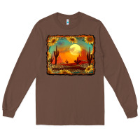 Chestnut western desert sunset background Long Sleeve Tee - RanaPortraitStore