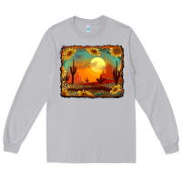 Moon Dust western desert sunset background Long Sleeve Tee - RanaPortraitStore