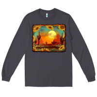 Smoke western desert sunset background Long Sleeve Tee - RanaPortraitStore