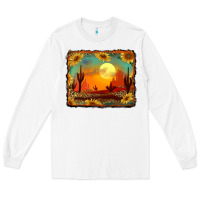 White western desert sunset background Long Sleeve Tee - RanaPortraitStore