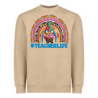 Mushroom teacherlife and teacher gnome rainbow Heavyweight Sweatshirt - Artiststas