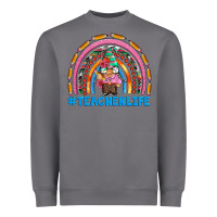 Teacherlife And Teacher Gnome Rainbow Heavyweight Sweatshirt | Teevron