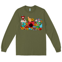 Army Green Coffee And American Football Coffee Cups Long Sleeve Tee - FaDigitalArtStudio