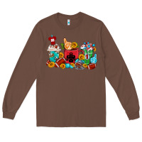 Chestnut Coffee And American Football Coffee Cups Long Sleeve Tee - FaDigitalArtStudio