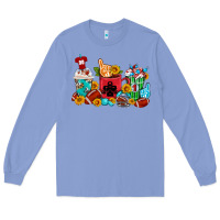 Colony Blue Coffee And American Football Coffee Cups Long Sleeve Tee - FaDigitalArtStudio