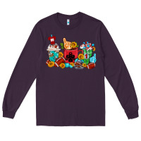 Plum Coffee And American Football Coffee Cups Long Sleeve Tee - FaDigitalArtStudio