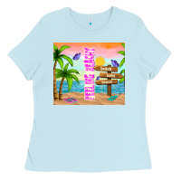 Baby Blue feeling beachy Ladies Tee - TumblerDesignByShophia