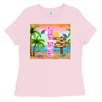 Bubblegum Pink feeling beachy Ladies Tee - TumblerDesignByShophia