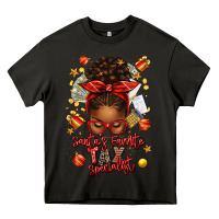 Asphalt santa favorite tax specialist afro messy bun Heavy Core Tee - texasbilliewilder