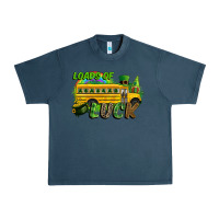 Midnight Navy Loads of luck School bus Urban Heavy Tee - CowGirlArtShop