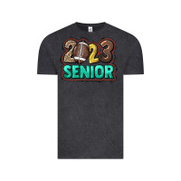 Vintage Black 2023 senior football Vintage Tee - HowdyJamesFarm