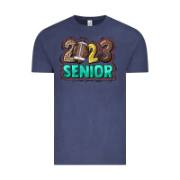 Vintage Denim 2023 senior football Vintage Tee - HowdyJamesFarm