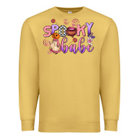 Antique Gold spooky babe Premium Sweatshirt - AdoDesignShop