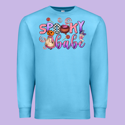 Spooky Babe Premium Sweatshirt Designed By Adodesignshop