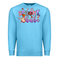 Ocean Blue spooky babe Premium Sweatshirt - AdoDesignShop