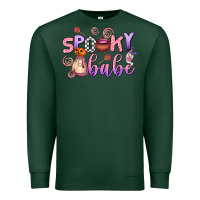 Sports Green spooky babe Premium Sweatshirt - AdoDesignShop