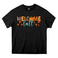 Black Welcome Fall Heavy Core Tee - RanaPortraitStore