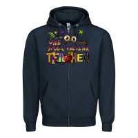 Navy one spook tacular teacher Zipper Hoodie - BarkalooDesign