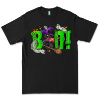 Black Boo! with black cat Halloween Premium Tee - NancyCooperArtShop