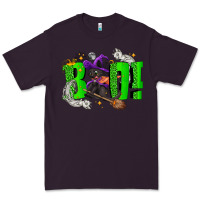 Plum Boo! with black cat Halloween Premium Tee - NancyCooperArtShop
