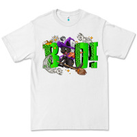 White Boo! with black cat Halloween Premium Tee - NancyCooperArtShop