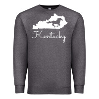 Charcoal Heather Kentucky Horse Map State , best gift, costume, halloween, xmas, christ Premium Sweatshirt - maiPhamDesign