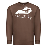 Chestnut Kentucky Horse Map State , best gift, costume, halloween, xmas, christ Premium Sweatshirt - maiPhamDesign