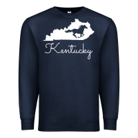 Navy Kentucky Horse Map State , best gift, costume, halloween, xmas, christ Premium Sweatshirt - maiPhamDesign