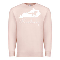 Pale Pink Kentucky Horse Map State , best gift, costume, halloween, xmas, christ Premium Sweatshirt - maiPhamDesign