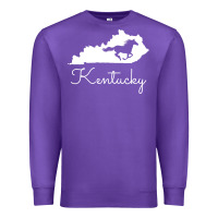 Purple Kentucky Horse Map State , best gift, costume, halloween, xmas, christ Premium Sweatshirt - maiPhamDesign