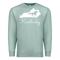 Seafoam Kentucky Horse Map State , best gift, costume, halloween, xmas, christ Premium Sweatshirt - maiPhamDesign