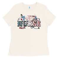 Bone American Nurse 4th of july Ladies Tee - HowdyJamesFarm