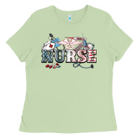 Matcha American Nurse 4th of july Ladies Tee - HowdyJamesFarm