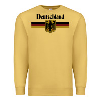 Antique Gold DEUTSCHLAND Germany Flag Coat of Arms Eagle Banner Vintage , best gift Premium Sweatshirt - maiPhamDesign