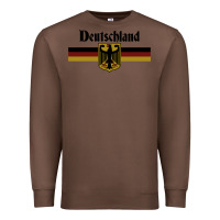 Chestnut DEUTSCHLAND Germany Flag Coat of Arms Eagle Banner Vintage , best gift Premium Sweatshirt - maiPhamDesign