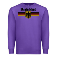 Purple DEUTSCHLAND Germany Flag Coat of Arms Eagle Banner Vintage , best gift Premium Sweatshirt - maiPhamDesign