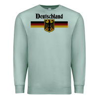 Deutschland Germany Flag Coat Of Arms Eagle Banner Vintage , Best Gift Premium Sweatshirt | Teevron