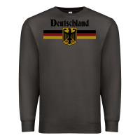 Smoke DEUTSCHLAND Germany Flag Coat of Arms Eagle Banner Vintage , best gift Premium Sweatshirt - maiPhamDesign