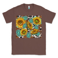Chestnut turquoise sunflowers with gemstones Classic Tee - TumblerDesignByShophia