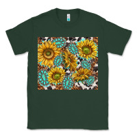 Sports Green turquoise sunflowers with gemstones Classic Tee - TumblerDesignByShophia