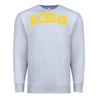 Heather Grey Michigan - Throwback Design - Classic , best gift, costume, halloween, Premium Sweatshirt - maiPhamDesign