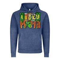 Vintage Denim St. Patrick's lucky mama Vintage Hoodie - OliviaCreatesArt